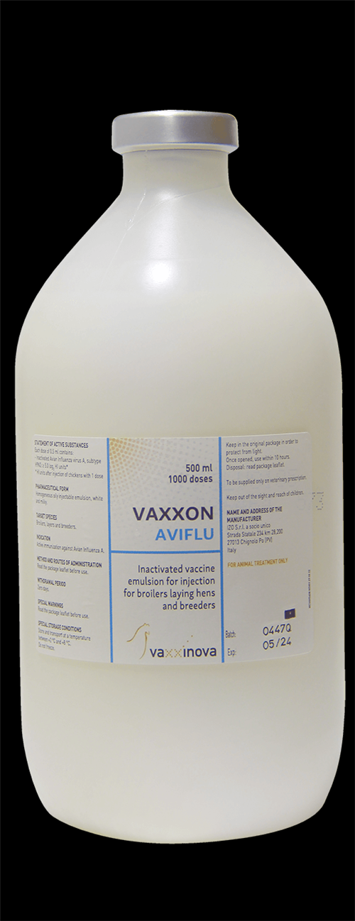 VAXXON AVI FLU(H9N2) (مؤثر در برابر بیماری آنفلوانزای پرندگان)